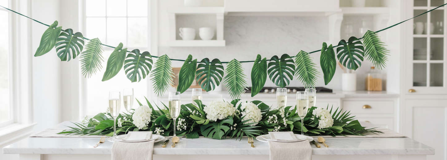 Close-up bridal shower table