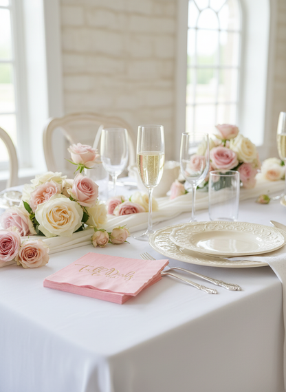 Close-up dessert table