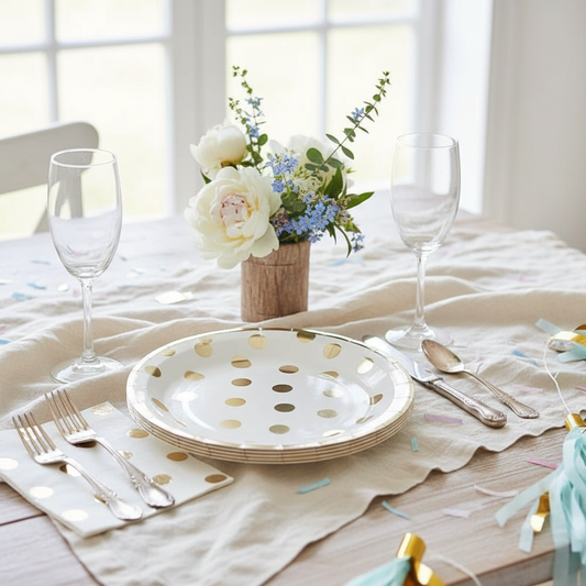 Close-up table setting