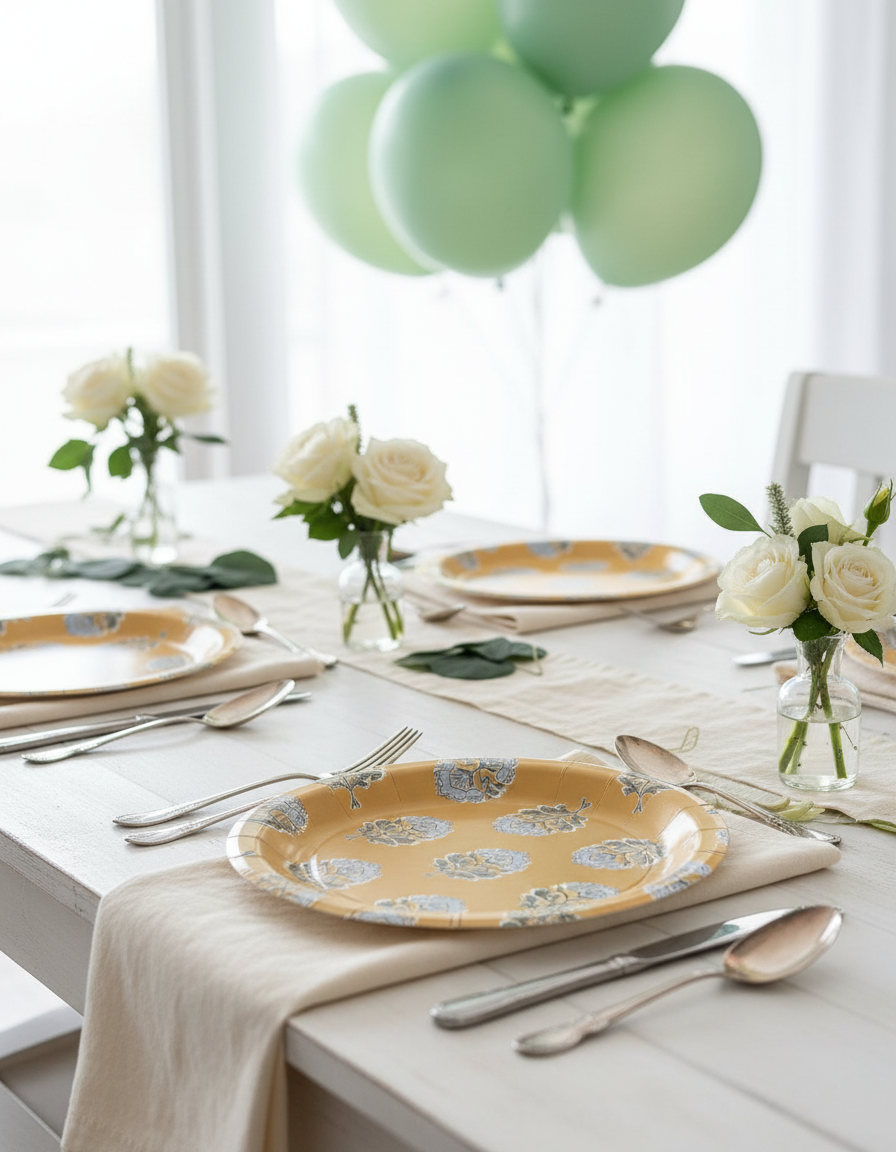 Close-up table setting