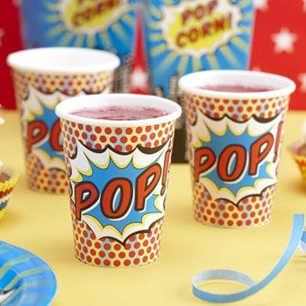 Comic Superhero Party Cups