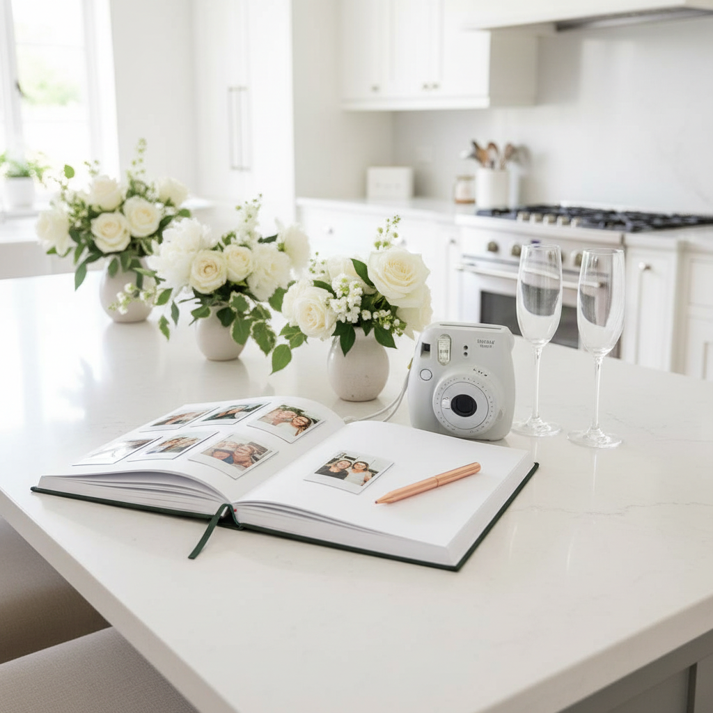 Complete Bridal Shower Guest Book Station