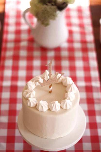 Coral Gingham Plaid Table Runners