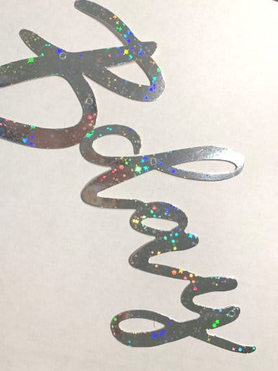 Custom Birthday Banner Kit - Iridescent