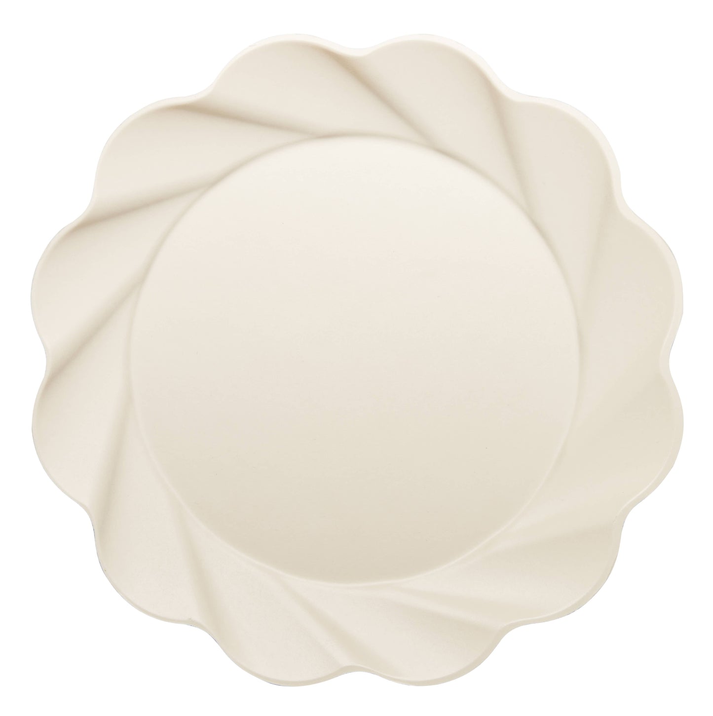 Extra Large Cream Compostable Dinner Plate