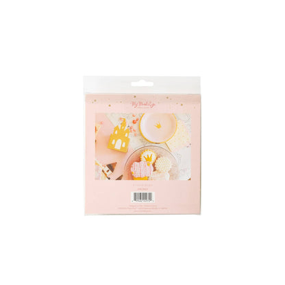 Princess Castle Favor Boxes with Gold Glitter | 6" Tall | Set of 8 | Fairy Tale Party