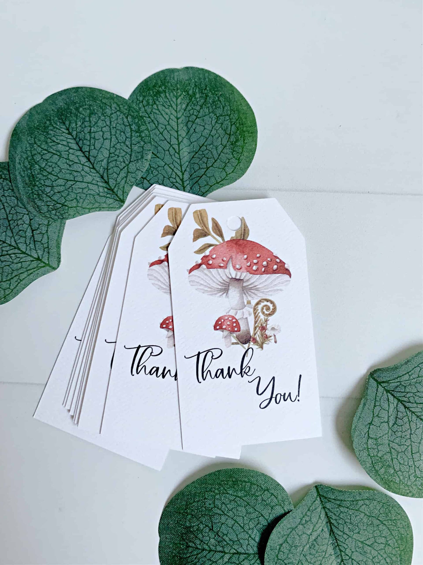 Mushroom Thank You Tag