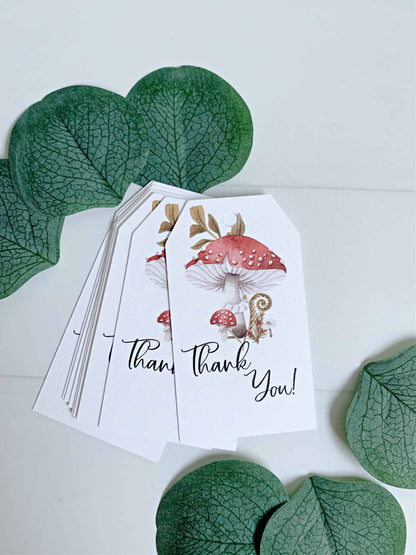 Mushroom Thank You Tag