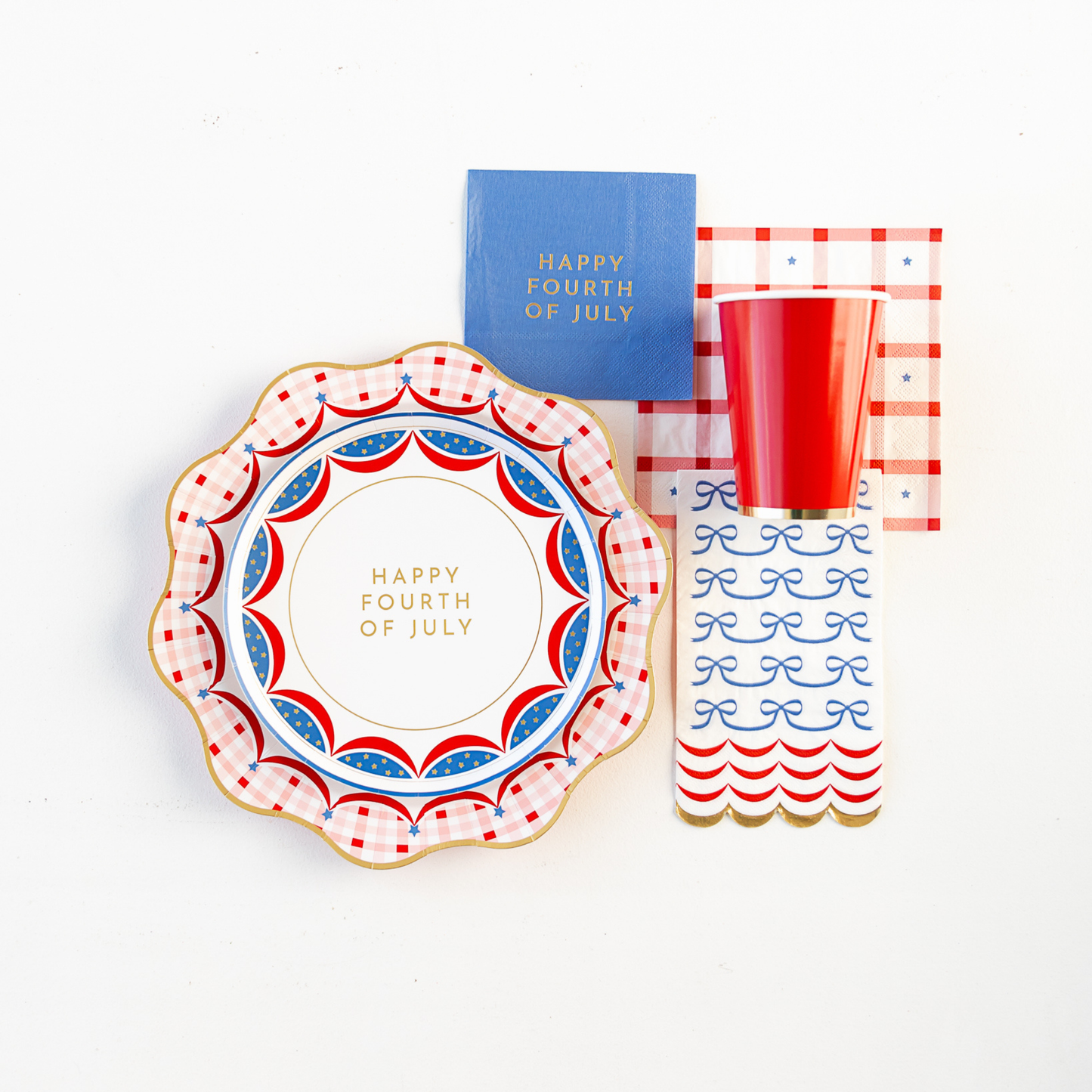Americana Bows Dinner Napkins