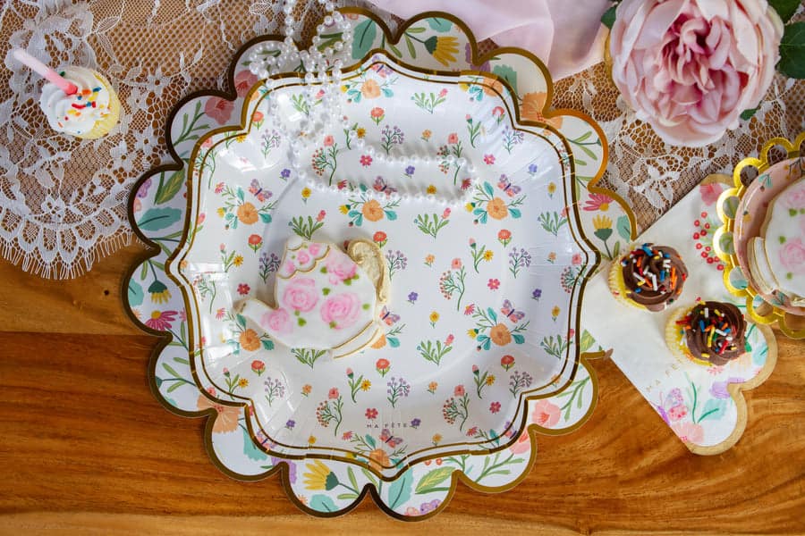 Round Tea Party Paper Placemats