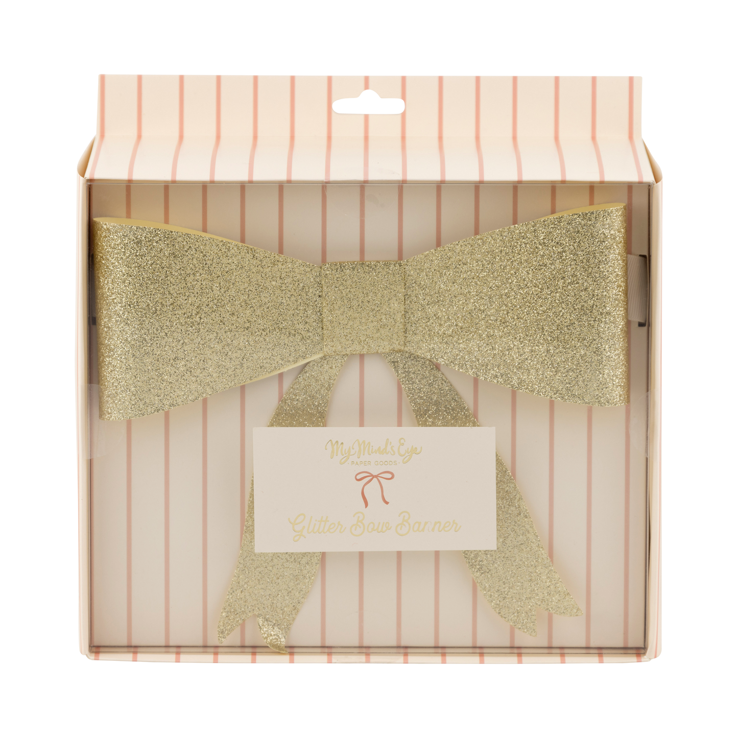 Gold Glitter Bow Garland