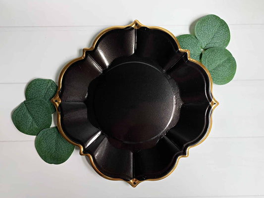 Black Luncheon Plates