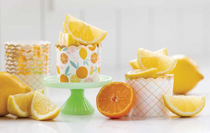 Little Cutie Citrus Lemon Baking Cups - 36 Count Cupcake Liners Food Cups