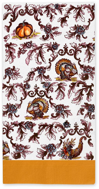 Turkey Toile Dinner Napkins 16ct