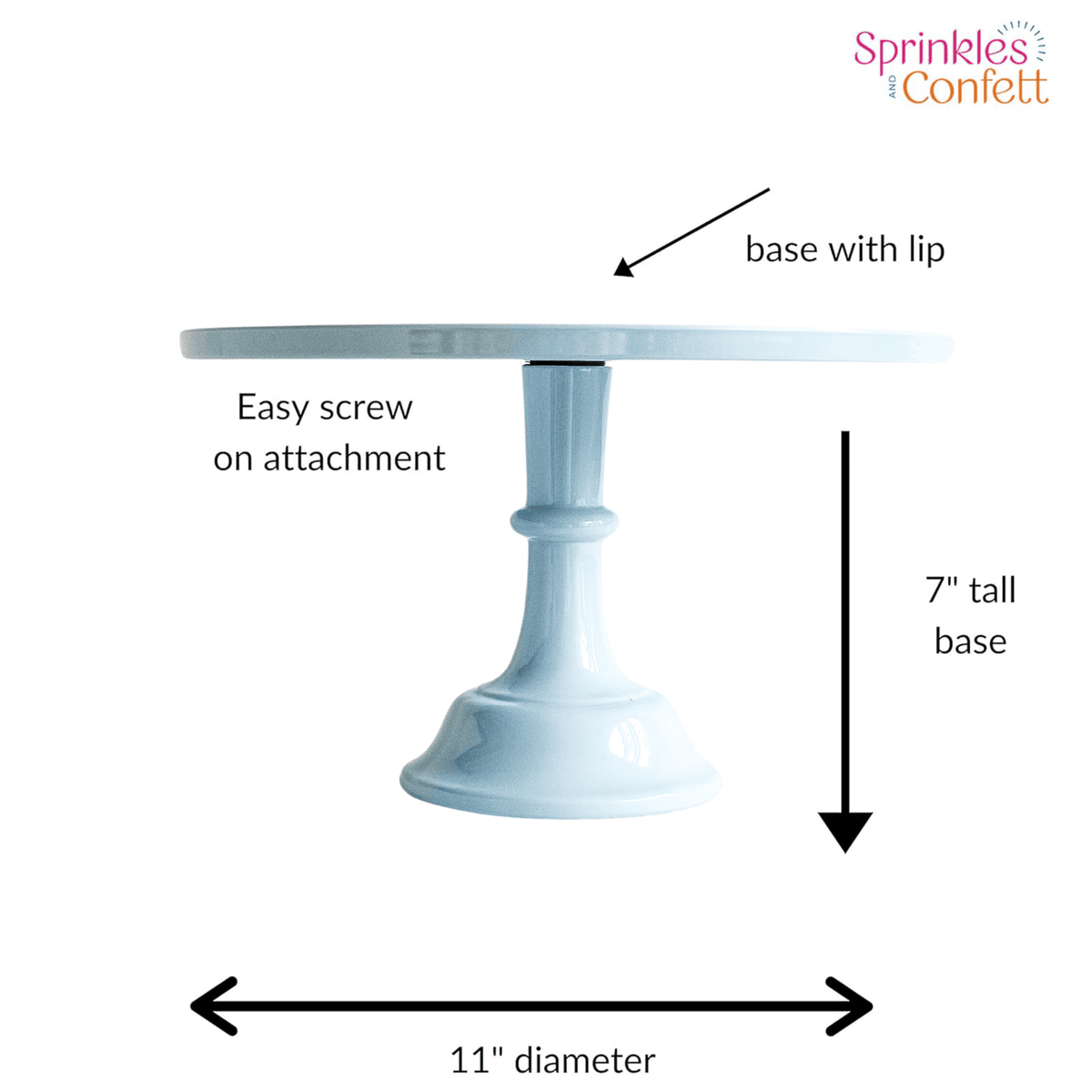 Pale Blue Melamine Cake Stand | EnFete Party