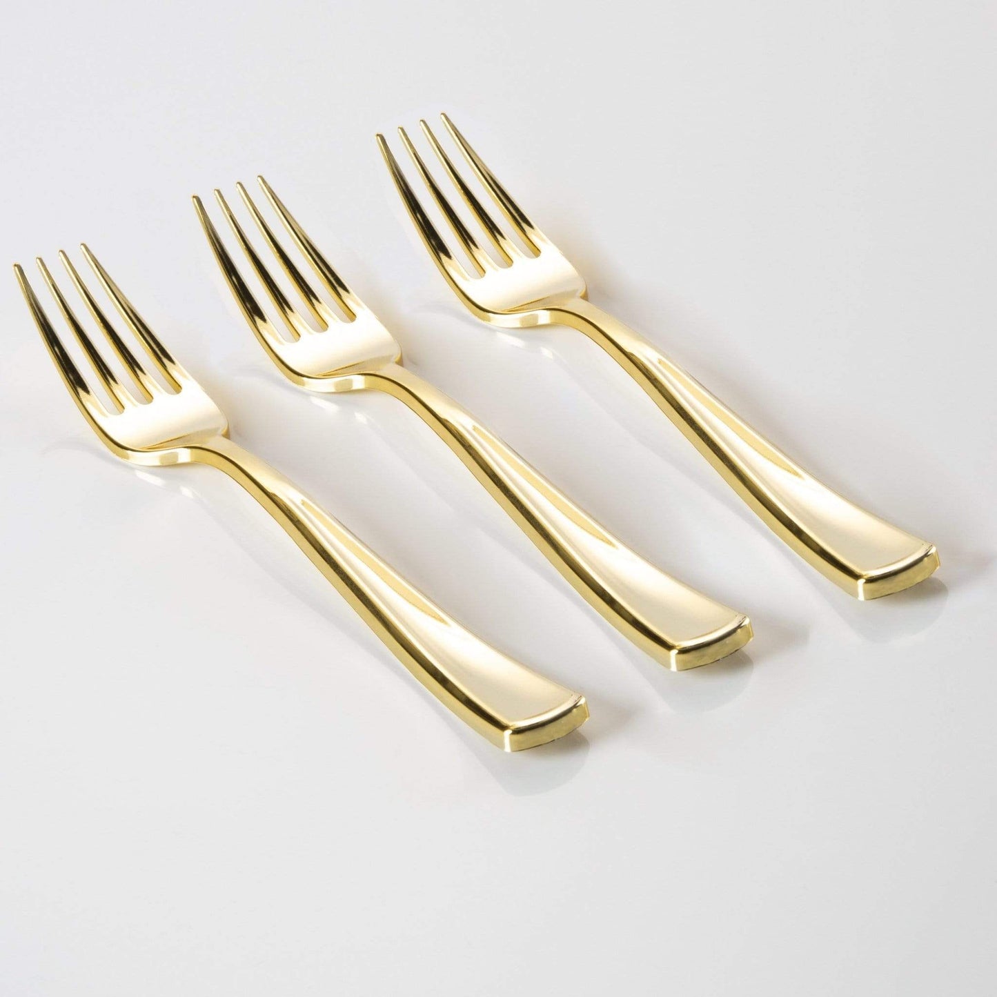 Gold Plastic Party Forks