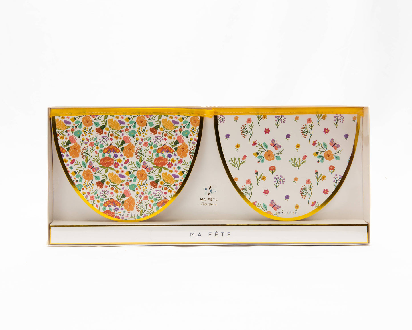 Tea Party Scalloped Garland Banner - Peach Floral Wall Decoration for Bridal Showers