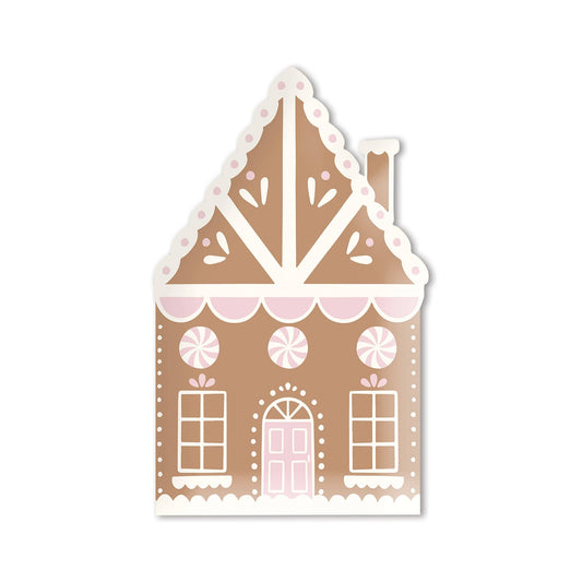 Gingerbread House Plates for Christmas