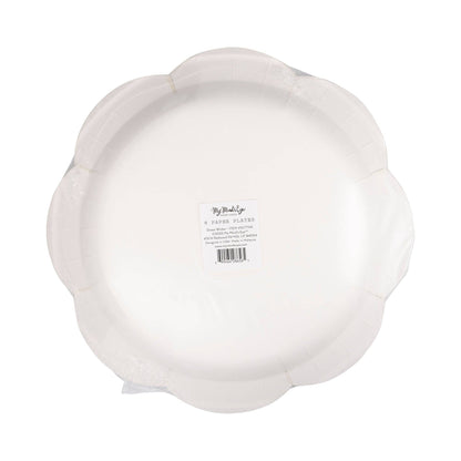 Green Wicker Patterned Dinner Plates | 11" | Set of 8 | Easter & Spring Party