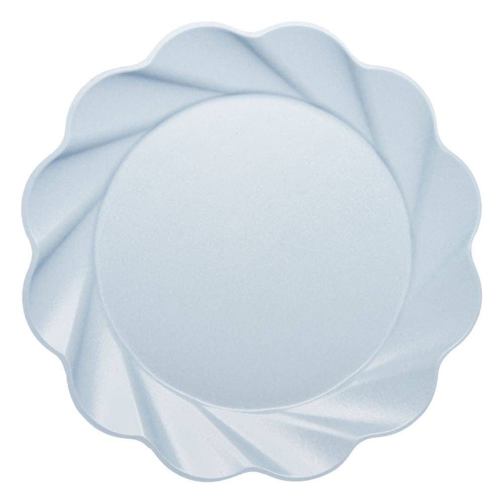 Large Ice Blue Compostable Dinner Plate