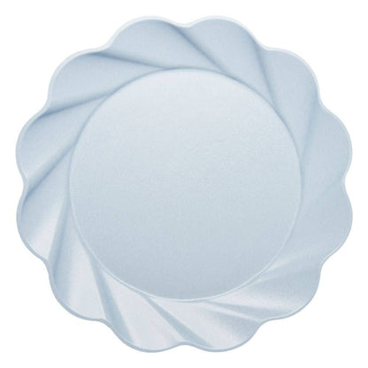 Large Ice Blue Compostable Dinner Plate