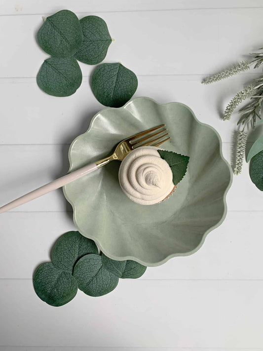 Simply Eco Sage Compostable Dessert Plate