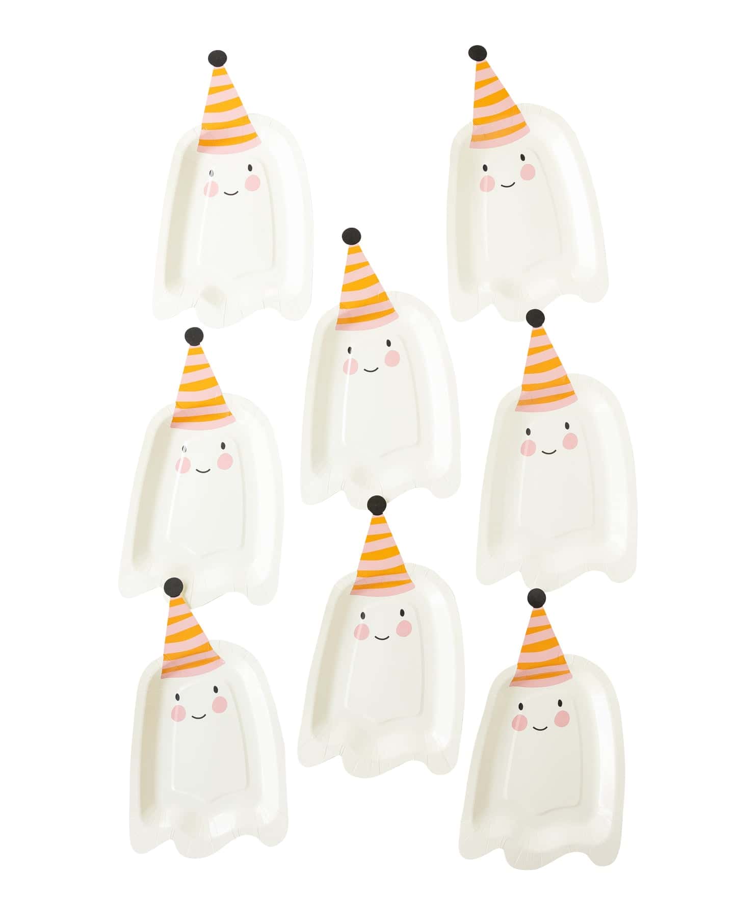 Cute Ghost Shaped Paper Plate