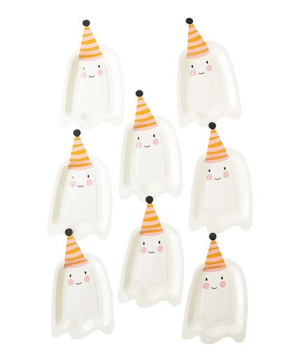 Cute Ghost Shaped Paper Plate
