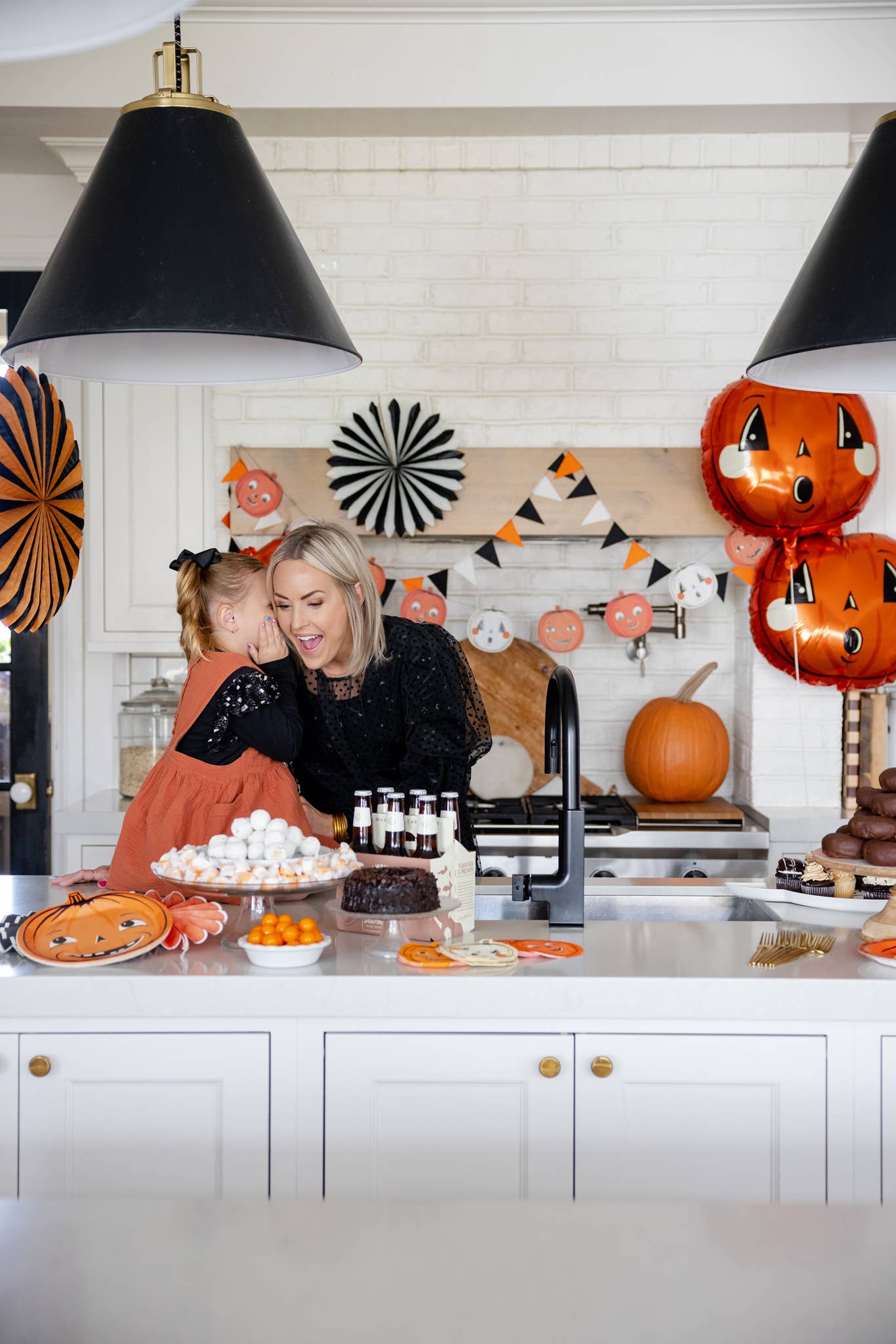 Vintage Halloween Pumpkins and Felt Pennant Banner