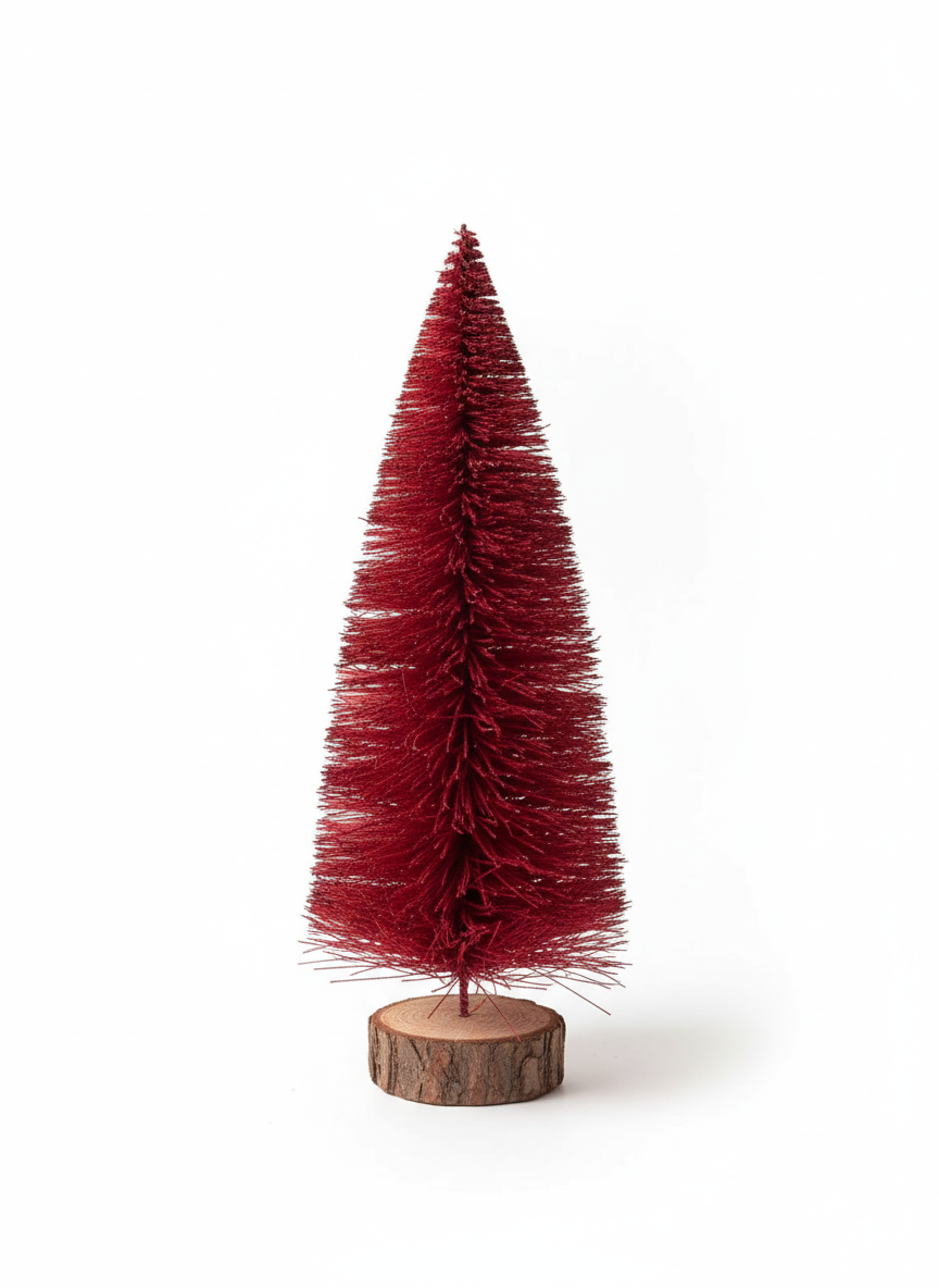 Deep Red Bottle Brush Tree