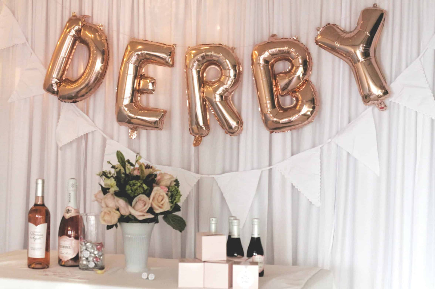 Derby Balloons - Rose Gold