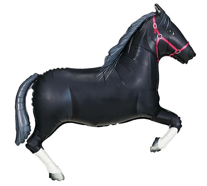 Black Horse Balloon perfect for a Kentucky Derby Party