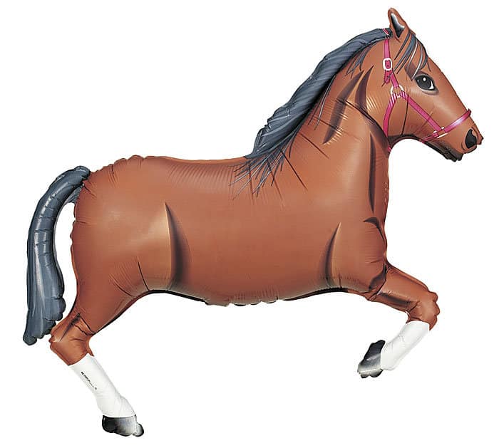 Tan Kentucky Derby Party Horse Balloon