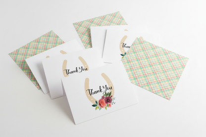 Derby Thank You Cards Realistic Product Photo