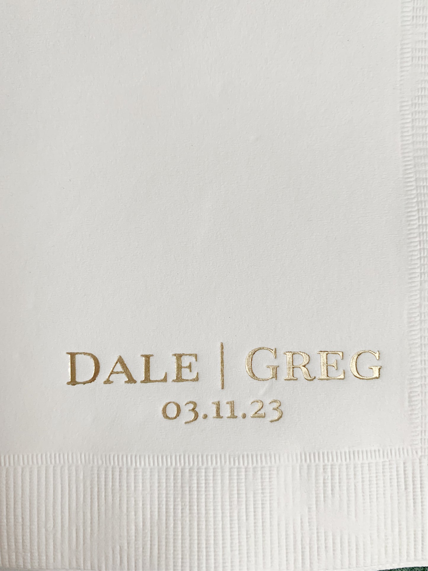 Personalized Wedding Cocktail Napkins