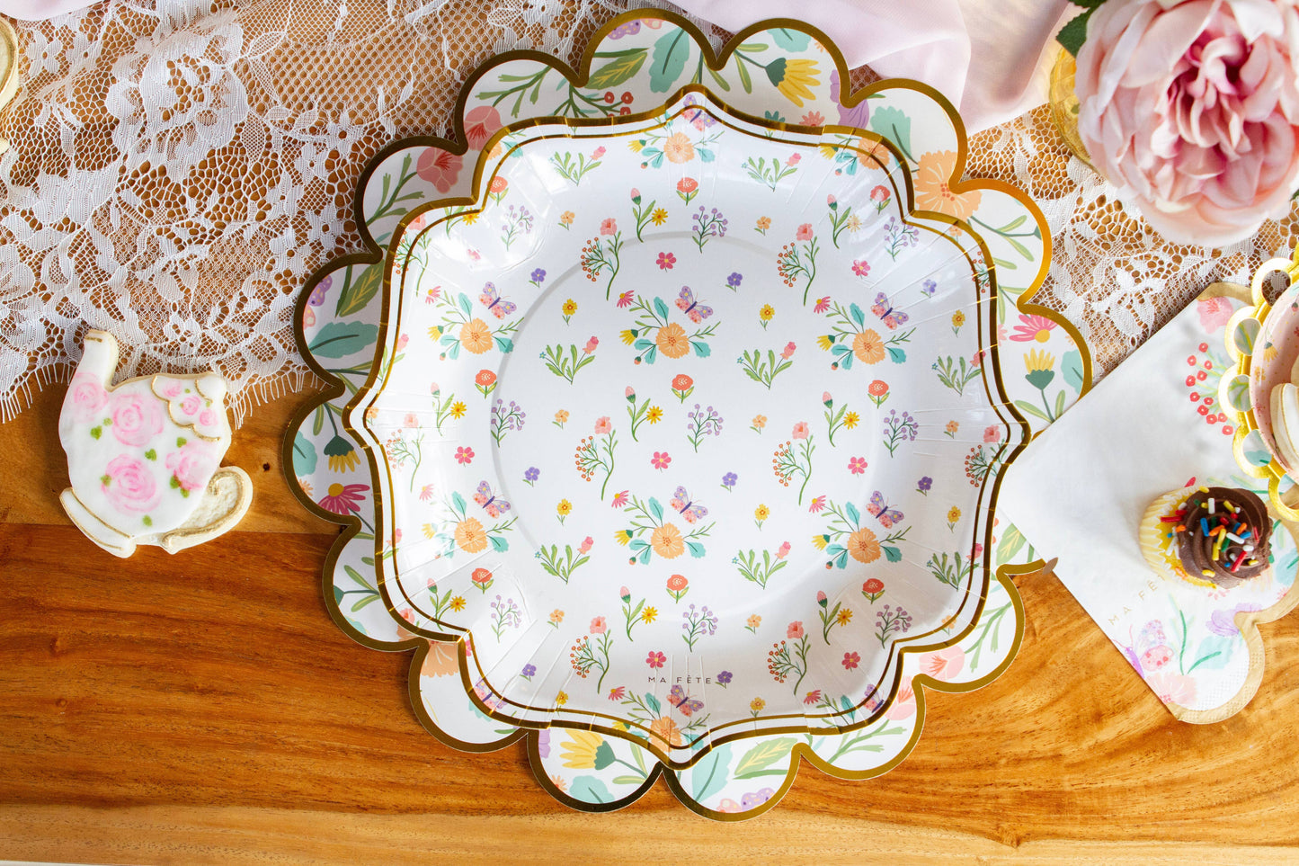 Fancy Tea Party Plates - 4 Designs