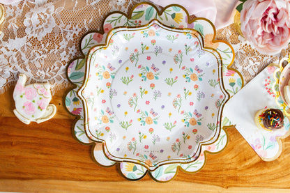 Fancy Tea Party Plates - 4 Designs