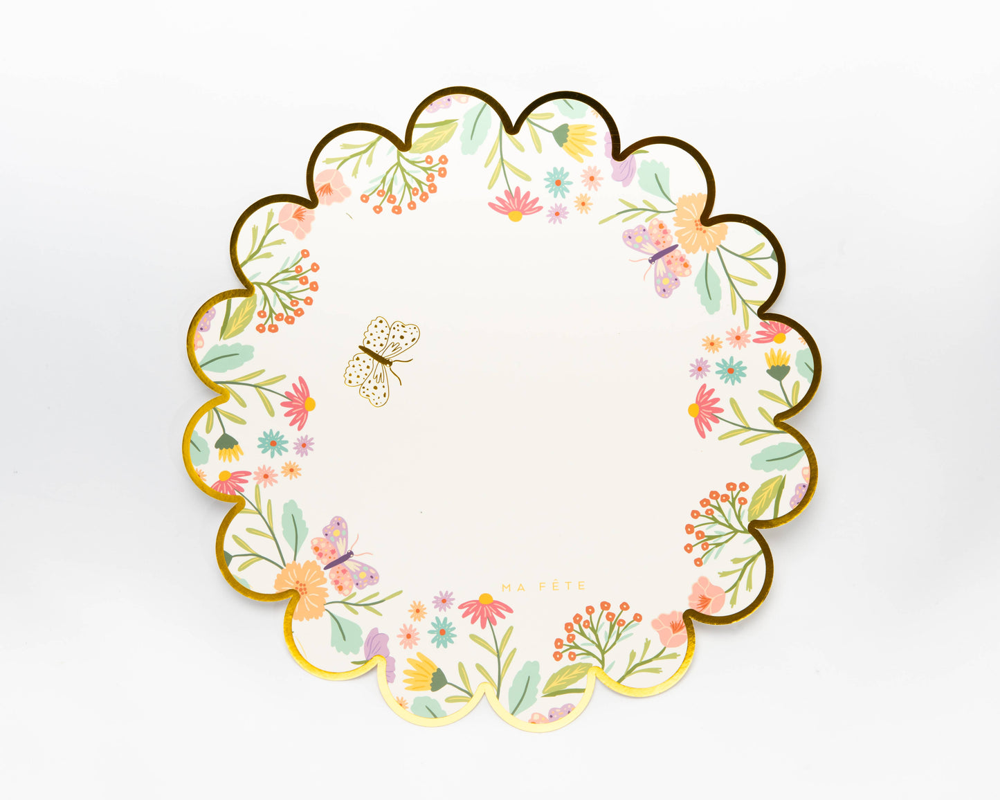 Round Tea Party Paper Placemats