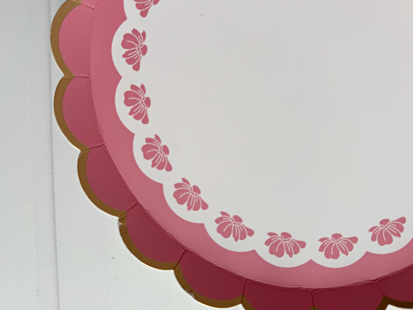 Petal Pink Floral Dessert Plates