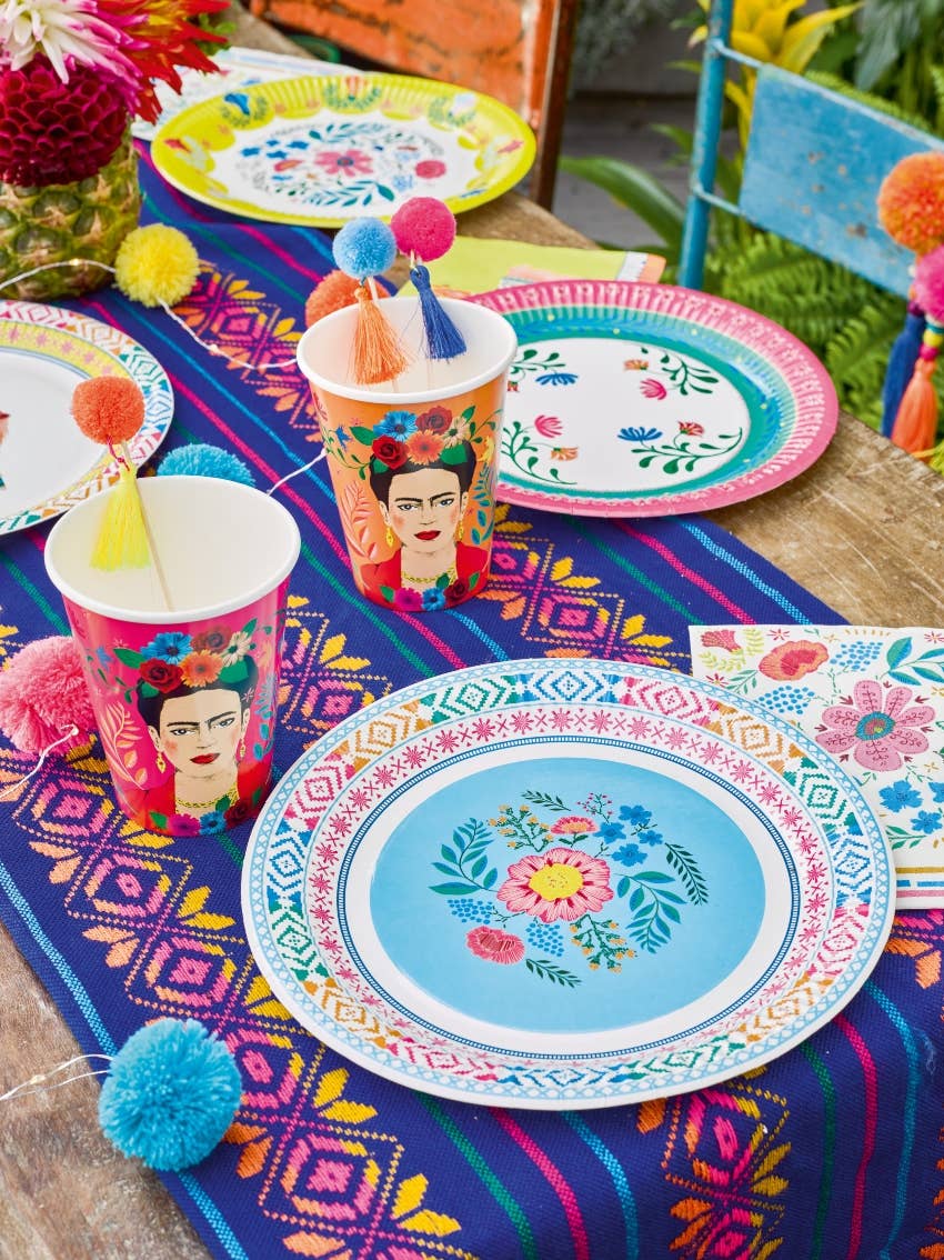 Boho Fiesta Paper Plates- Medium