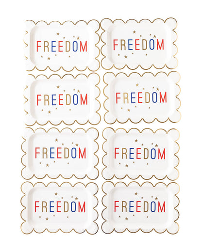 Freedom Scalloped Plate