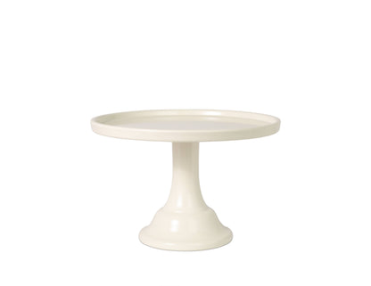 White cake stand on a white background