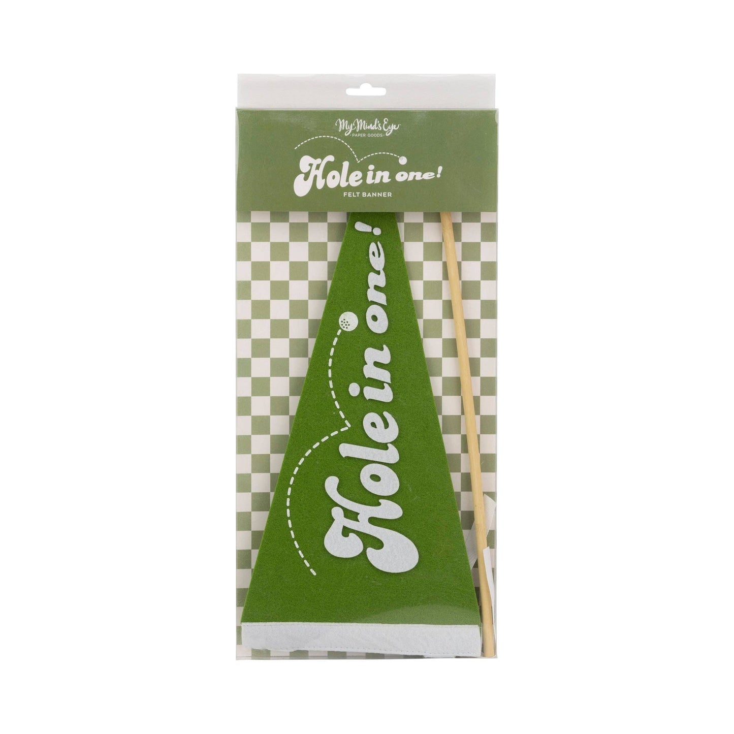 Golf Felt Pennant Banner - Hole in One Party Decoration