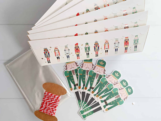 Nutcracker baking kits with loaf pans and tag - shop our Holiday baking Supplies section for an extensive collection