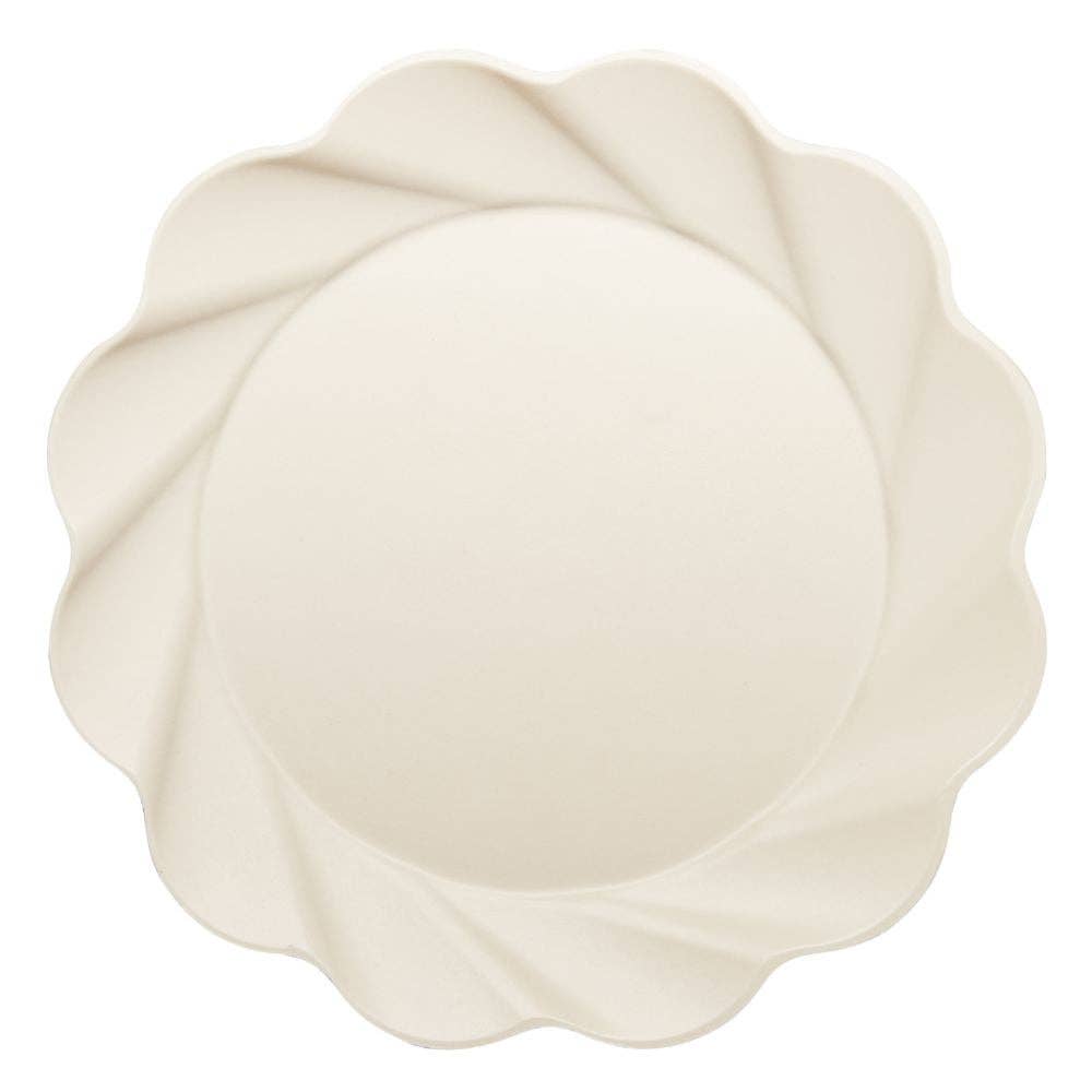 Extra Large Cream Compostable Dinner Plate