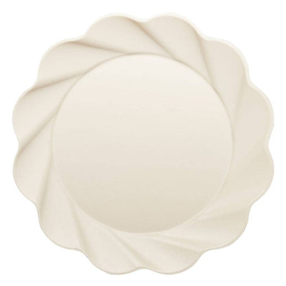 Extra Large Cream Compostable Dinner Plate