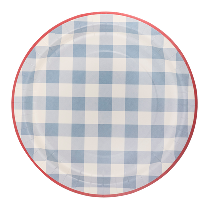 Hamptons Blue Gingham Plates