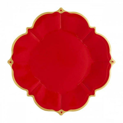 Ruby Red Lunch Plates