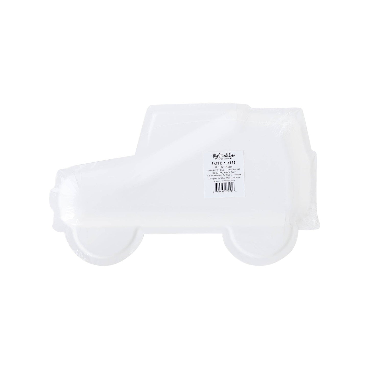 Safari Jeep Shaped Plates