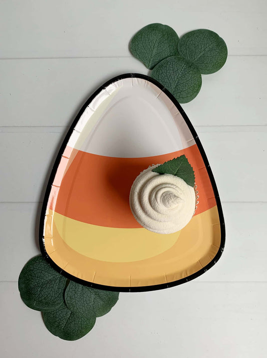 Candy Corn Dessert Plates - Set of 8